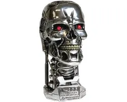 Boîte Tête Terminator 18cm - Décoration Sci-Fi