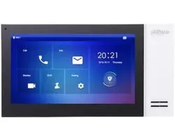 Dahua VTH2421FW-P interphone vidéo IP moniteur intérieur connexion par câble réseau avec PoE