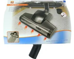 Scanpart turboborstel voor stofzuiger 32 en 35 mm - Geschikt voor AEG Bosch Electrolux Miele Moulinex Nilfisk Panasonic Philips Rowenta Siemens - Universeel