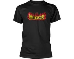 The Hellacopters Heren Tshirt -XXL- Flames Zwart