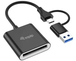 Equip 245461, CFexpress 2.0 Type B, Zwart, 10000 Mbit/s, USB 3.2 Gen 2 (3.1 Gen 2) Type-C, 38,6 mm, 11 mm