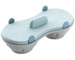 Nixnix® - Magnetron eierstomer - Blauw - Eipocheerder - 2 eieren