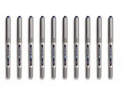 UNIBALL EYE, 12 Rollers Encre liquide - Ecriture moyenne 0,7mm - Bleu | Uni Mitsubishi Pencil - UB157 Medium - Super Ink Longue durée, résistante et infalsifiable - Écriture douce, fluide