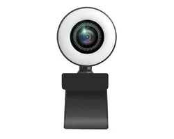 Ynkkvre - Webcam with Microphone, 1920 x 1080P HD USB Computer Camera with Light, Plug and Play for Video Chat, Video Conference or Live Streaming