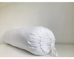 Gustiana® Guling - Rolkussen - Sluimerrol FIBERFILL met witte sloop - L85 x B35 x ø20 cm