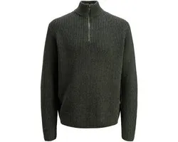 JACK&JONES - JORBLEECKER KNIT HALF ZIP BF - Heren - Gebreide truien