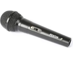 Microfoon - Dynamische microfoon Zwart voor karaoke en DJ's - Fenton DM100