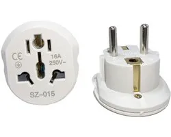3 stuks Uk Stek - Reissteker- Engelse Stek naar Europa - Wereld naar EU Adapter Van US, USA, Engeland, Amerika, Chi, Can, Japan Stek