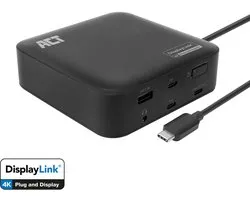 Station d'accueil ACT USB-C 4K, pour 2 moniteurs HDMI , DisplayLink, modèle compact AC7150