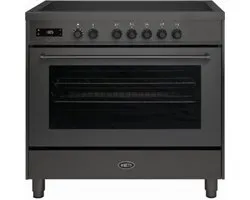 Boretti MLI95BMAT Inductiefornuis 90 cm - 5 Kookzones - Antraciet