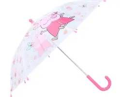 Peppa Pig Rainy Days Paraplu - Roze / Transparant - 60 x 71 x 71 cm - Kinderparaplu