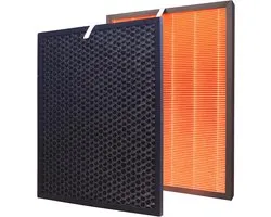 Luchtreiniger HEPA-filter vervanging voor Winix HR950 & HR1000 ZERO PRO ZERO/j luchtreiniger Echte HEPA-filter en actieve koolfilter vervanging Vergelijken met onderdeel # 117130