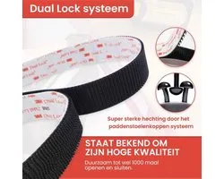 3M SJ3550 Dual Lock - Ultra sterke Aangepaste Originele Zelfklevende Hersluitbare Sluiting - 1 Meter - Zwart