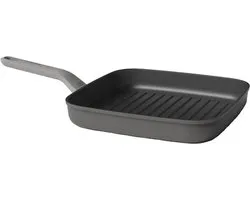 BergHoff – grillpan – Leo Lite – antiaanbaklaag – grijs – 26 cm, inductie, aluminium