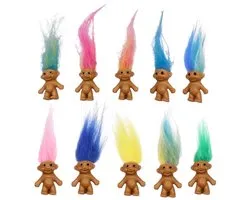 Allecto - Collection enchanteresse de mini-poupées trolls - Adorables figurines d'action - Parfaites pour les projets de bricolage - Porte-bonheur miniatures - Pour enfant...