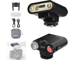 Flash 22W GN14 6000±200K CCT Speedlite mode A/M 1/1-1/128 sortie flash V/1100mAh batterie 650 lumière pleine puissance compatible avec les appareils photo Canon Nikon Sony Fuji Olympus Hot Shoe.
