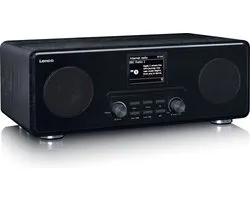 Lenco DIR-261BK - Radio Internet / DAB+ FM avec lecteur CD et Bluetooth, noir
