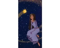 Disney Wish Star de Plage Étoile - 70 x 140 cm - Katoen