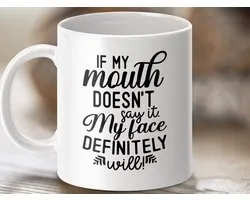 funny mug, sarcastic quote, funny gift, sarcastic gift, mouth saying, face saying, unique mug, sarcastic mug, gift for friend, joke coffee cup, funny coffee mug, sarcasm coffee, sarcastic sayings