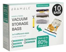 Premium Vacuum Bags with Pump - Space Saving Compression Solution for Storage and Travel