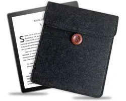 7" E-Reader Sleeve van Okami Products, Vilt Ereader Pouch voor alle 7" E-Readers, Beschermende E-Book Tas/Case (Grijs)