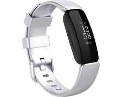 By Qubix - Fitbit Inspire 2 & Ace 3 - Bracelet Sport avec Boucle - Grand - Argent