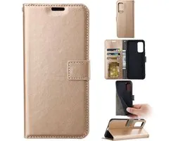 Portemonnee Book Case Hoesje Geschikt voor: Oneplus 8T - Goud