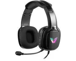 VX Gaming Maverick Gaming Headset avec Microphone - Filaire - Éclairage RGB - Bluetooth - Compatible avec PC / PS4 / PS5 / Xbox / PC (VX-243-BK)