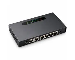 DrPhone PoE S1 - VLAN 100M POE Switch 6 Port - 4 POE Port + 2 Uplink - Switch Ethernet - 250 mètres Caméra système / CCTV