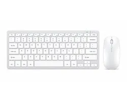 APO Electronics® AirKeys S1 - Draadloos Toetsenbord en Muis Set - Bluetooth + USB - Stil Typen - Ultradun Design - Compact Keyboard - Tot 5000 DPI - Geschikt Voor Windows & Mac - Wit