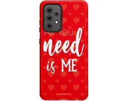 Casetastic Coque adaptée au Samsung A52 (4G/5G/s) - Étui de protection élégant à double couche - All You Need is Me