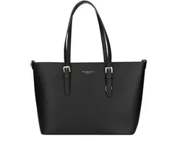 Flora & Co Nora Grote Schoudertas - Dames - Imitatieleer - Zwart