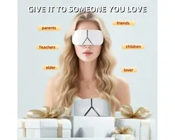 Massage Smart Eye Vibration Massager with 3 Modes - Sleep Mask, Portable Wear for Facial and Eyebrow Care massage apparaat oogmassage apparaat
