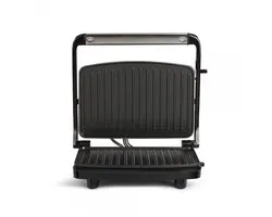 Compacte Grill & Panini Maker – 750W – Automatische Temperatuurregeling – Antiaanbak – Verstelbaar Scharnier – Grijs