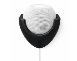 Support mural Apple HomePod Mini noir – support d'enceinte murale – support d'enceinte intelligente – support mural Apple HomePod Mini – design épuré – gestion des câbles – gain de place – accessoires HomePod Mini – support de montage mural