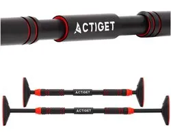 Actiget® Pull Up Bar - Barre de traction - Acier - Zwart - 72-105 CM - 180KG
