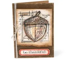 Sizzix Tim Holtz Alternations Mal en stempel Eikel