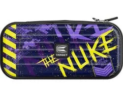 Target Darts Luke Littler Takoma Wallet Regular - Dartkoffer voor 3 Darts - EVA Materiaal - Krasbestendige Voering - Paars Geel - 18.5 x 9 x 5 cm - Dartaccessoires Opbergvakken