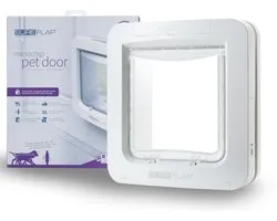 SureFlap Microchip kattenluik L, wit, 18 x 17 cm