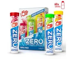 HIGH5 ZERO Mixed Flavours - 3 x 20 pastilles effervescentes - Pastilles d'électrolytes sans sucre pour 750 ml par pastille - Avec magnésium, potassium, calcium et vitamine C - HIGH5