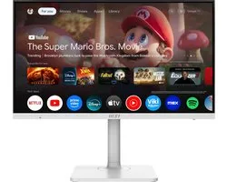 MSI Modern MD272UPSW - Smart moniteur 4K UHD - 60Hz - 27 pouces - Google TV - USB Type-C PD 65W - Réglable 4 façons
