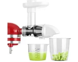 Juicer Attachment voor alle KitchenAid Stand Mixer, Slow Juicer Citrus Juicer Accessoires, Chew Juicer Attachment Groente en Fruit (Wit)