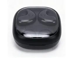 Dpofirs Slaap-oordopjes Draadloos Om Te Slapen met Oplaadetui, 2 Paar Kleine Bluetooth 6.0-oordopjes voor Werkoefeningen Reizen (BLACK)