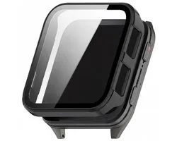 Étui protecteur d'écran - compatible Garmin Venu X1 - housse intégrale - verre trempé - protection complète - noir