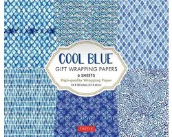 Cool Blue Gift Wrapping Papers 6 Sheets of HighQuality 24 x 18 inch Wrapping Paper