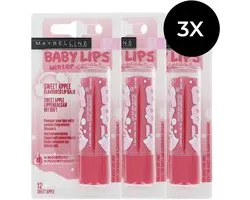 Maybelline Baby Lips Winter Delight Sweet Apple Lippenbalsem - 3 x 4 ml