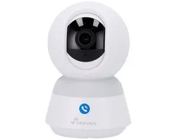 Nivian IS6-CALL - 4MP wifi Binnen beveiligingscamera met intercom belknop - Bestuurbaar - Intercom functie - Smart home compatibel