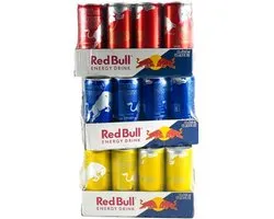 1x Redbull Red Edition /1x Redbull Blauw /1x Redbull Geel