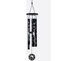 Windgong yin yang zwart Feng Shui Bagua vijf element M