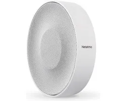 Netatmo - sirène intérieure intelligente - sirène d’alarme sans fil - 110 dB - système de sécurité - pour caméra Netatmo - piles incluses - blanc - 1 pièce